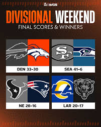 NFL Playoffs Divisional Round scores
