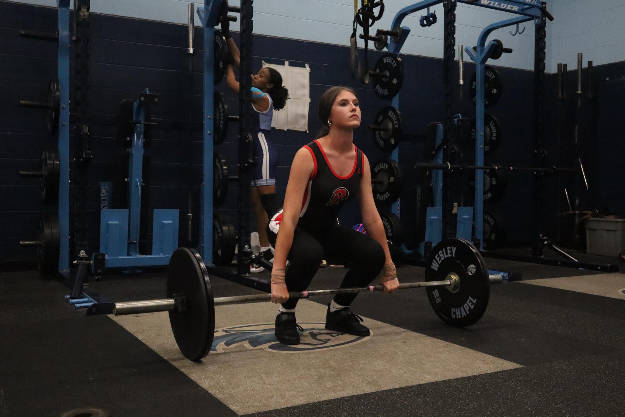Freshmen in Girl's Weightlifting
