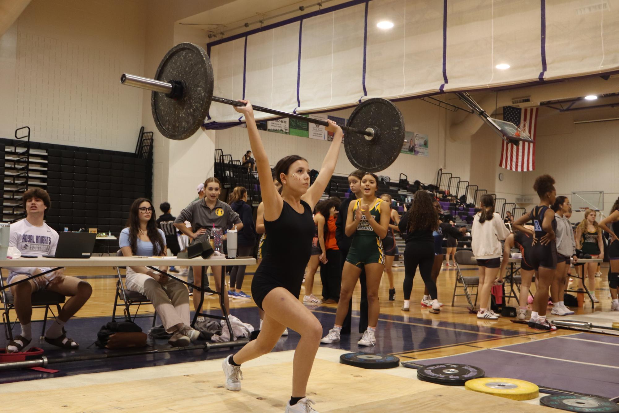 Freshmen in Girl's Weightlifting