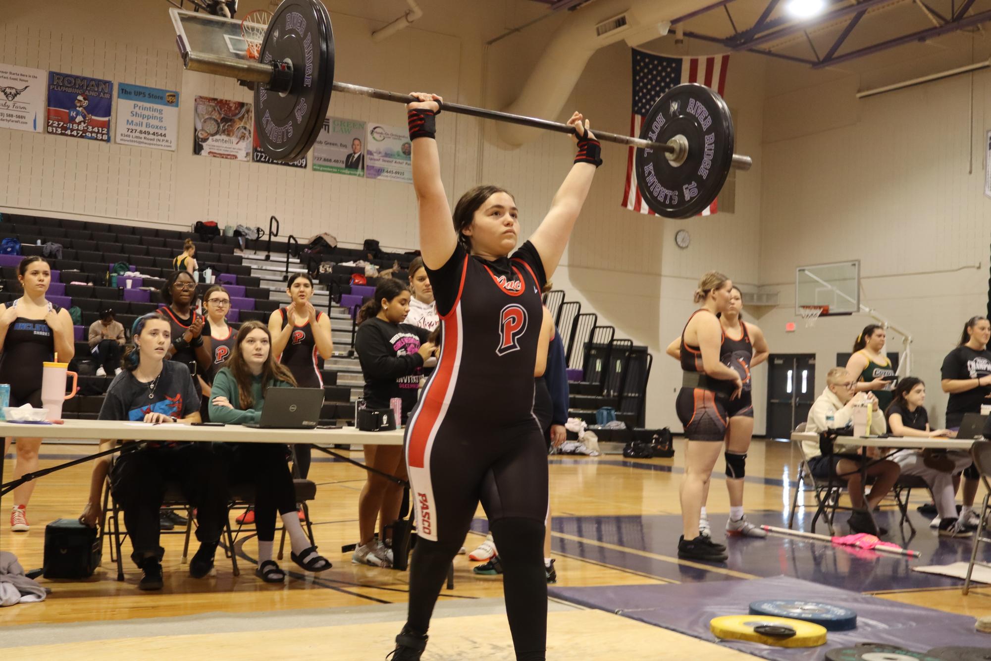 Freshmen in Girl's Weightlifting