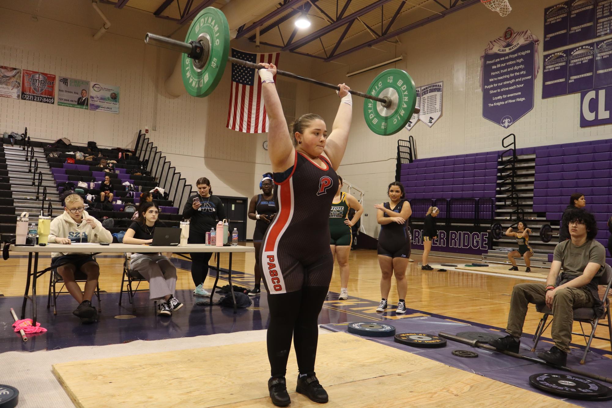 Freshmen in Girl's Weightlifting